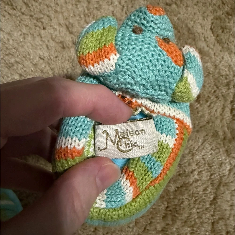 Knitted/Fleece 0-3 Months Dog Rattle Slippers